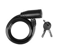 RAYMOND - Antivol vélo, moto, trottinette électrique - Cadenas Vélo, Moto - Cadenas pour vélo / moto / scooter / trottinette - Antivol à câble spirale avec verrouillage à clés - Longueur 100cm