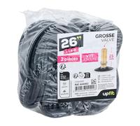 RAYMOND - Chambre à air 26 pouces - Lot de 2 - Grosse valve - Dimensions chambre à air 1.5 / 2 - convient pour les vélos ou VTT pour adultes