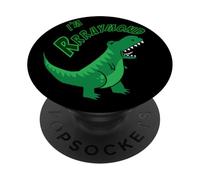 Raymond I'm Rrraymond Cute T-Rex Dino Roar Name for Kids PopSockets PopGrip Adhésif