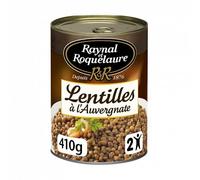 RAYNAL ET ROQUELAURE - Lentilles Cuisinées À L'Auvergnate - La Boite De 410G - Lot De 4