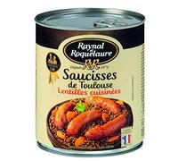 Raynal et Roquelaure Saucisses de Toulouse aux Lentilles Cuisinées