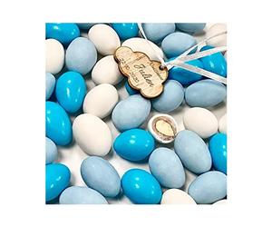 Raynaud 1 KG DRAGÉES AMANDES Fines Blanc-Bleu-CARAIBES