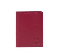 Raynor Passport Holder Vegan Leather, Cherry Red