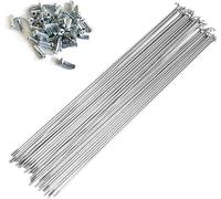 rayon de roue de vélo, Lot de 20 rayons de vélo en acier au carbone argenté 13G avec embouts de 12 mm, 70~305 mm, for tricycle, vélo électrique (taille : 270 mm) (taille : 95 mm) (taille : 280 mm) (