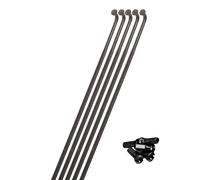 Rayon et écrous arrière gauche Miche Reflex Dark DX (x5) Noir