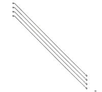 Rayon inox avec tete coudee Selection P2R Renforce (x4) Argenté