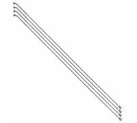 Rayon renforce inox argent 2,0mm avec tete coudee en 2,3mm l 165mm avec ecrous (