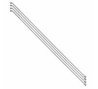 Rayon renforce inox argent 2,0mm avec tete coudee en 2,3mm l 305mm avec ecrous (