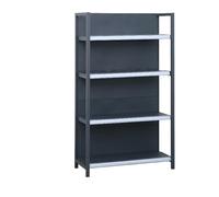 Rayonnage 3/4 Niveaux Professionnel - Gondole Magasin Simple Face Capacité 80 kg par Niveau avec Plateaux Double Renforcés, Montage Sans Outils(93 * 165cm/36.6 * 64.9in)