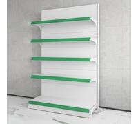 Rayonnage 4/5 Niveaux Professionnel - Gondole Display Retail Capacité 80 kg par Niveau avec Plateaux Double Renforcés & Double Colonnes(93 * 165cm/36.6 * 64.9in)