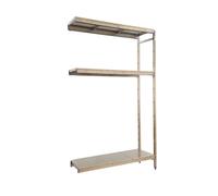 Rayonnage additionel mobile bois-métal léger sans vis 1600x860x500 - 3 niveaux - SIMON RACK - 8425437074028