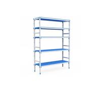 Rayonnage Aluminium 5 Niveaux Compatible Bac GN 2/3 - L 715 à 1950 mm - Pujadas - 1705 mm blanc