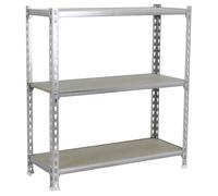Rayonnage bois-métal léger sans vis 900x1000x300 - 3 niveaux Bois - SIMON RACK - 8435104954775