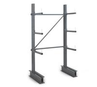 Rayonnage Cantilever léger 4 nvx 1 côté H. 2m x L.1,25m x P.800