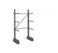 Rayonnage Cantilever léger 4 nvx 1 côté H.2m x L.1m x P.600