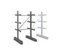 Rayonnage Cantilever léger 8 nvx 2 côtés H. 2m x L.1,25m x P.800