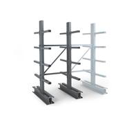 Rayonnage Cantilever lourd double face - Kit départ H 2500xL 1500xP 1000mm 4 niv - MANORGA - ZFCANTIMLDF1510D1