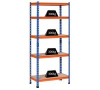 Rayonnage charges lourdes vol 80x40x182cm Orange