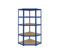 Rayonnage d'Angle T-Rax Bleu Bricolage Atelier Sans Boulons Robuste Entrepôt
