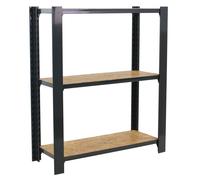 Rayonnage de bureau charge légère sans vis 1000x800x300 - 3 niveaux Anthracite - SIMON RACK - 8425437127656
