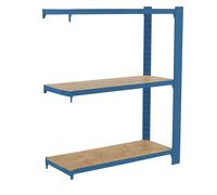 Rayonnage de bureau charge légère sans vis 1000x900x300 - 3 niveaux Bleu - SIMON RACK - 8425437147555