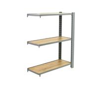 Rayonnage de bureau charge légère sans vis 1000x900x400 - 3 niveaux Gris - SIMON RACK - 8425437147685