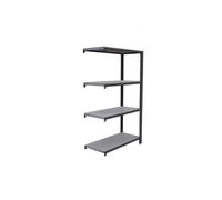 Rayonnage de bureau charge légère sans vis 1500x900x300 - 4 niveaux Anthracite - SIMON RACK - 8425437103612