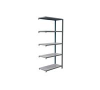 Rayonnage de bureau charge légère sans vis 2100x900x300 - 5 niveaux Anthracite - SIMON RACK - 8425437103674