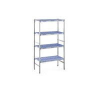 Rayonnage de Chambre Froide Modulaire - 500 x 890 mm - 4 niveaux blanc