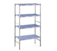 Rayonnage de Chambre Froide Modulaire 500 x1492 mm - 4 Niveaux - Tournus