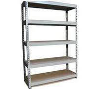 Rayonnage en acier sans boulons q-rax gris 120cm x 50cm x 182,5cm