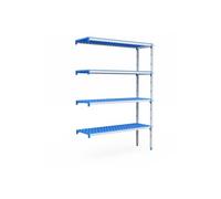 Rayonnage en Angle 4 Niveaux Profondeur 555 mm - L 2030 à 3235 mm - - 2795 mm