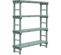 Rayonnage Euro - Profondeur 400 & Hauteur 1750 - Jackstack by Rea - 1400 mm inox G