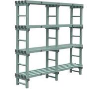 Rayonnage Euro - Profondeur 400 & Hauteur 1750 - Jackstack by Rea - 2000 mm inox G