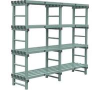 Rayonnage Euro - Profondeur 500 & Hauteur 1750 - Jackstack by Rea - 2000 mm inox G