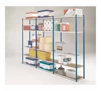 Rayonnage industriel Compétition - Polyvalent - P. 40 cm - Elément Suivant - Bleu