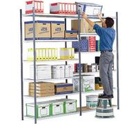 Rayonnage industriel Multi Rack - Polyvalent - H. 240 x L. 125 x P. 50 cm - Elément Suivant - Bleu