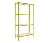 Rayonnage intérieur 1600x1000x300 - 4 niveaux Vert/Blanc - SIMON RACK - 8435104962022