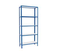 Rayonnage intérieur 1800x1000x300 - 5 niveaux Bleu/Blanc - SIMON RACK - 8435104962114
