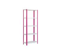 Rayonnage intérieur 1800x1000x300 - 5 niveaux Rose/Blanc - SIMON RACK - 8425437062186