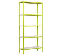 Rayonnage intérieur 1800x1000x300 - 5 niveaux Vert/Blanc - SIMON RACK - 8435104940402