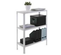 Simonrack - Étagère métallique 3 niveaux - 900 x 1000 x 300 mm - KIT HOMECLICK WOOD PLUS - Blanc