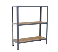 Rayonnage intérieur 900x1000x300 - 3 niveaux Gris - SIMON RACK - 8425437128851