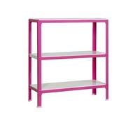 Rayonnage intérieur 900x1000x300 - 3 niveaux Rose/Blanc - SIMON RACK - 8435104940228