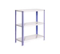 Rayonnage intérieur 900x800x300 - 3 niveaux Blanc - SIMON RACK - 8425437061790