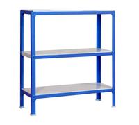 Rayonnage intérieur 900x800x300 - 3 niveaux Bleu/Blanc - SIMON RACK - 8435104940013