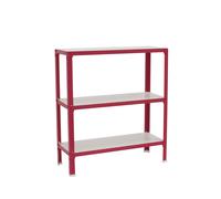 Rayonnage intérieur 900x800x300 - 3 niveaux Rose/Blanc - SIMON RACK - 8435104961926
