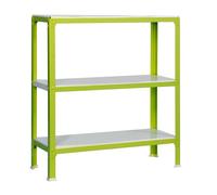 Rayonnage intérieur 900x800x300 - 3 niveaux Vert/Blanc - SIMON RACK - 8435104940006