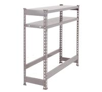 Rayonnage léger tri de bouteille sans vis 1000x1000x300 - 3 niveaux Gris - SIMON RACK - 8425437087769
