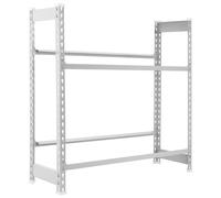 Rayonnage léger tri de bouteille sans vis 1000x800x300 - 2 niveaux Blanc - SIMON RACK - 8435104962503